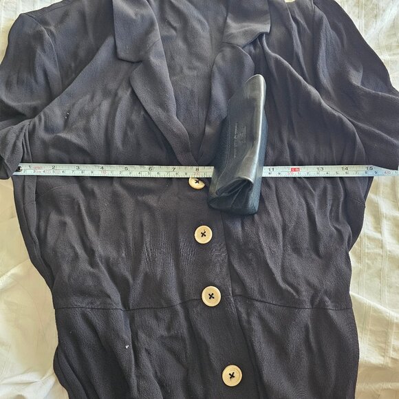 Aritzia Wilfred Shirt Dress - Black - Sz S - Picture 10 of 11